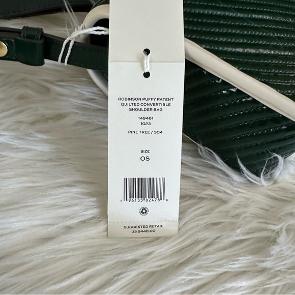 New Tory Burch ROBINSON PATENT QUILTED SHOULDER BAG - Picture 10 of 17